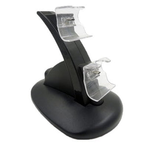 Dual USB Charging Charger Docking Station Stand For PS4 Controller