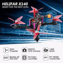 Load image into Gallery viewer, Helifar X140 PRO Micro FPV Racing Drone - Black BNF with Frsky Receive